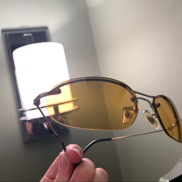 Ray Ban sunglasses - yellow small aviator glasses - Picture 6 of 9